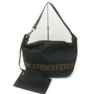 Fendi Vintage 1925 Roma Shoulder Bag Canvas Nylon